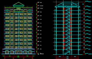 Thiết kế chi tiết kết cấu khu chung cư 12 tâng _ file autocad