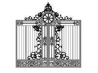 Thiết kế cnc cổng 2 cánh độc lạ