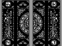 Thiết kế cnc cổng 4 cánh vạn sự như ý trúc trống đồng