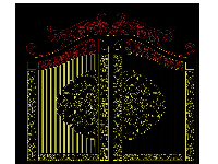 Thiết kế Cổng 2 cánh tuyệt đẹp file dxf