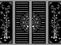 Thiết kế cổng 4 cánh trúc trống đồng cnc