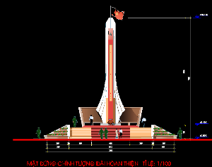 Thiết kế Đài Tưởng niệm Liệt sĩ  huyện ngã 5, tỉnh Sóc Trăng