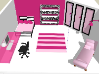 Thiết kế dựng nội thất sketchup phòng ngủ