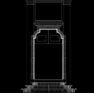 Thiết kế hình vòm cửa Luxury khối