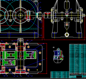 Thiết kế Hộp giảm tốc trạm dẫn động băng tải bằng Autocad