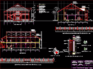 Thiết kế kiến trúc Nhà hàng 2 tầng Thủ Đức