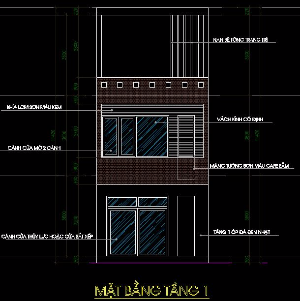 Thiết kế nhà phố,kết cấu nhà phố,nhà phố 5 x 20m