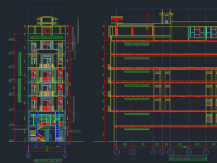 khách sạn,thiết kế khách sạn,cad khách sạn 7 tầng