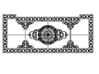 Thiết kế mái kính cắt cnc file dxf