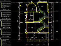 Mặt cắt lâu đài 3 tầng,file cad mặt cắt lâu đài,lâu đài 3 tầng file cad,bản vẽ mặt cắt lâu đài