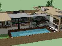 Thiết kế mẫu biệt thự 2 tầng nghỉ dưỡng có hồ bơi đẹp