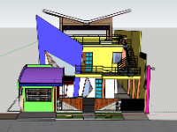 Biệt thự 3 tầng,model su biệt thự 3 tầng,biệt thự 3 tầng file su,file sketchup biệt thự 3 tầng,biệt thự 3 tầng sketchup