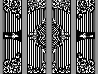 Thiết kế mẫu cắt cnc cổng 4 cánh dxf