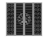 Thiết kế mẫu cnc cổng 4 cánh hiện hành