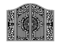 Thiết kế mẫu Cổng 4 cánh cnc thiết kế dxf