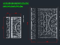 Thiết kế mẫu cổng cnc 2 cánh tuyệt đẹp trên autocad