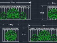 Thiết kế mẫu lan can cnc họa tiết cực đẹp