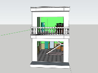 Nhà phố 2 tầng,model su nhà phố 2 tầng,nhà phố 2 tầng file su,file sketchup nhà phố 2 tầng,nhà phố 2 tầng sketchup