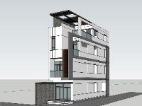 Thiết kế mẫu nhà phố 4 tầng 4x15m