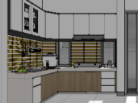 model sketchup phòng bếp,model su phòng bếp,file su phòng bếp