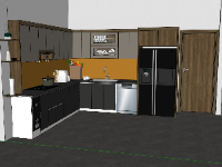 nội thất phòng bếp,sketchup nội thất phòng bếp,thiết kế phòng bếp