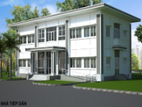 Thiết kế mẫu Ủy ban nhân dân 2 tầng file cad