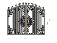 mẫu cổng 4 cánh,file cnc cổng 4 cánh,mẫu cổng cnc 4 cánh