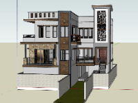 Thiết kế model nhà phố 2 tầng 2021