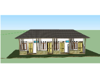 Nhà cấp 4,Model su nhà cấp 4,nhà cấp 4 file su,sketchup nhà cấp 4,nhà cấp 4 sketchup