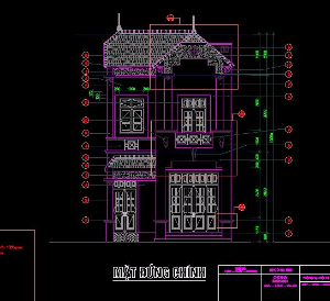 Thiết kế nhà dân 2 tầng (gồm: Kiến trúc và kết cấu)