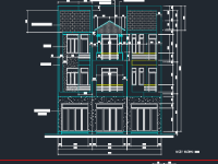 Thiết kế nhà phố 2 tầng 10.5x13.5m (kiến trúc + kết cấu)