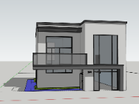 Nhà phố 2 tầng,model su nhà phố 2 tầng,nhà phố 2 tầng sketchup,file sketchup nhà phố 2 tầng