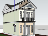 su nhà phố,file sketchup nhà phố,model su nhà phố