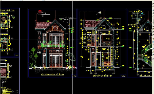 Thiết kế Nhà phố 2 tầng diện tích 5x21m