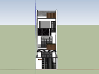 Thiết kế nhà phố 3 tầng 5x20m