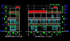 File cad,mặt bằng,ứng dụng,file cad mặt bằng,File Auto cad,Nhà lầu 4x17.3m