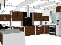 Thiết kế nội thất phòng bếp model su 2020 mới