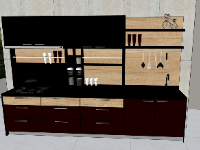 Thiết kế nội thất phòng bếp model su mới