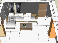 Thiết kế nội thất phòng khách 3d