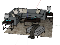 Thiết kế nội thất phòng khách đẹp mới 3d
