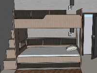 Thiết kế phòng ngủ đẹp file su mới nhất 2023