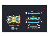 Thiết kế sân bóng rổ file autocad