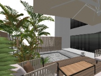 sketchup sân thượng,model su sân thượng,su sân thượng