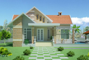 nhà kích thước 12x15m,biệt thự nhà vườn,biệt thự mái thái