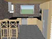 Thiết nội thất phòng bếp model su 2020