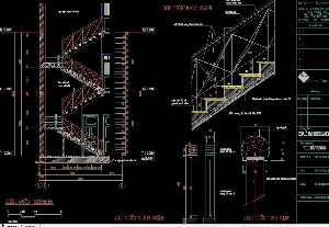 Thư viện Autocad Bản vẽ thiết kế nhà phố 9x9m