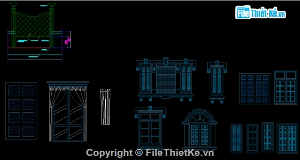 Thư viện Autocad các chi tiết cho thiết kế nhà