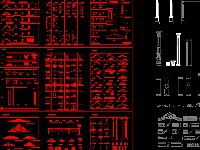 Thư viện autocad Tân cổ điển Tổng hợp về chi tiết Phù điêu, Chỉ bo tường, Con tiện, Đầu mái, Trụ tường, thức cột....