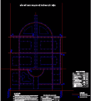 Thư viện Autocad_Bản vẽ quy hoạch cấp điện