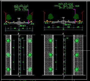 Thư viện cad Bản vẽ chi tiết mặt cắt ngang đường đô thị điển hình